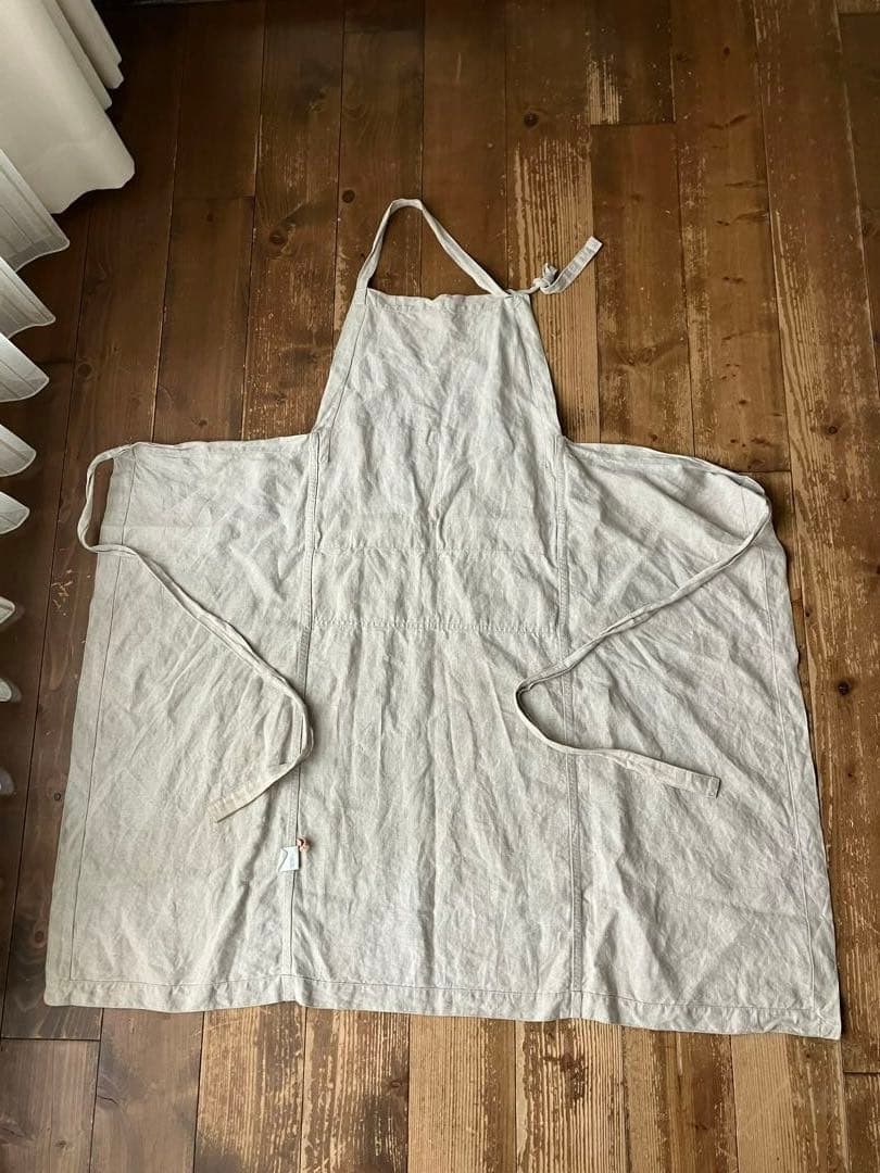 ARTS&SCIENCE アーツ&サイエンス エプロン ベージュ 生成り 9