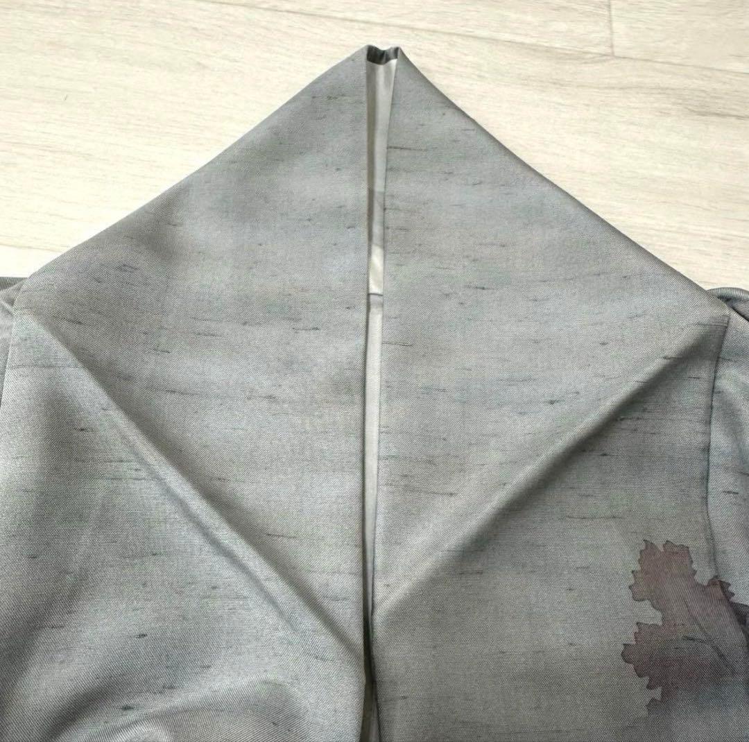 ら*ん様 本場 牛首紬 白山工房 訪問着 着物 正絹 証紙付き 袷 広衿 RK-