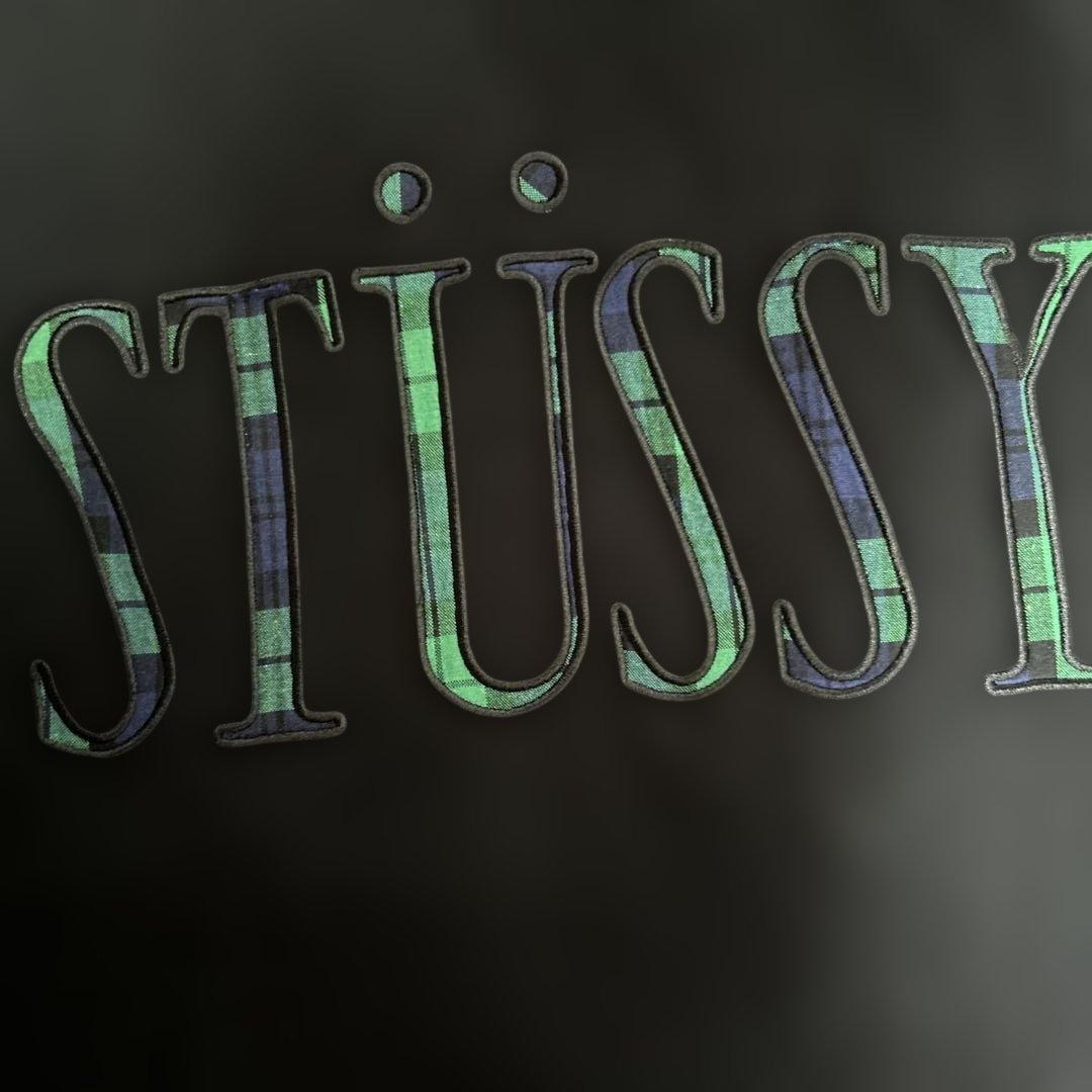 STÜSSY ブラック 裏起毛スウェット M