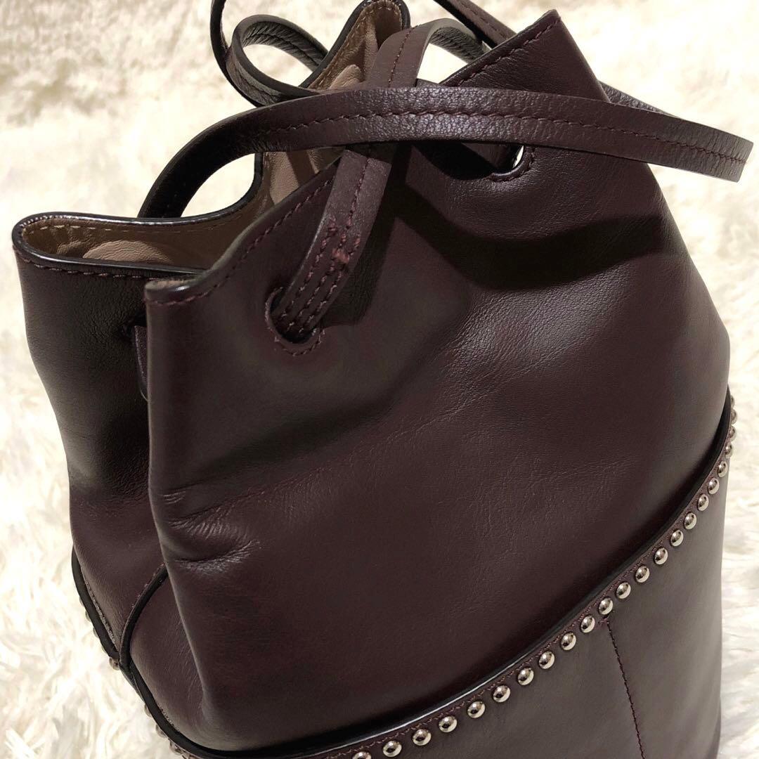 新品同様✨J&Mデヴィッドソン デイジーウィズスタッズ　レザー　ハンドバッグ