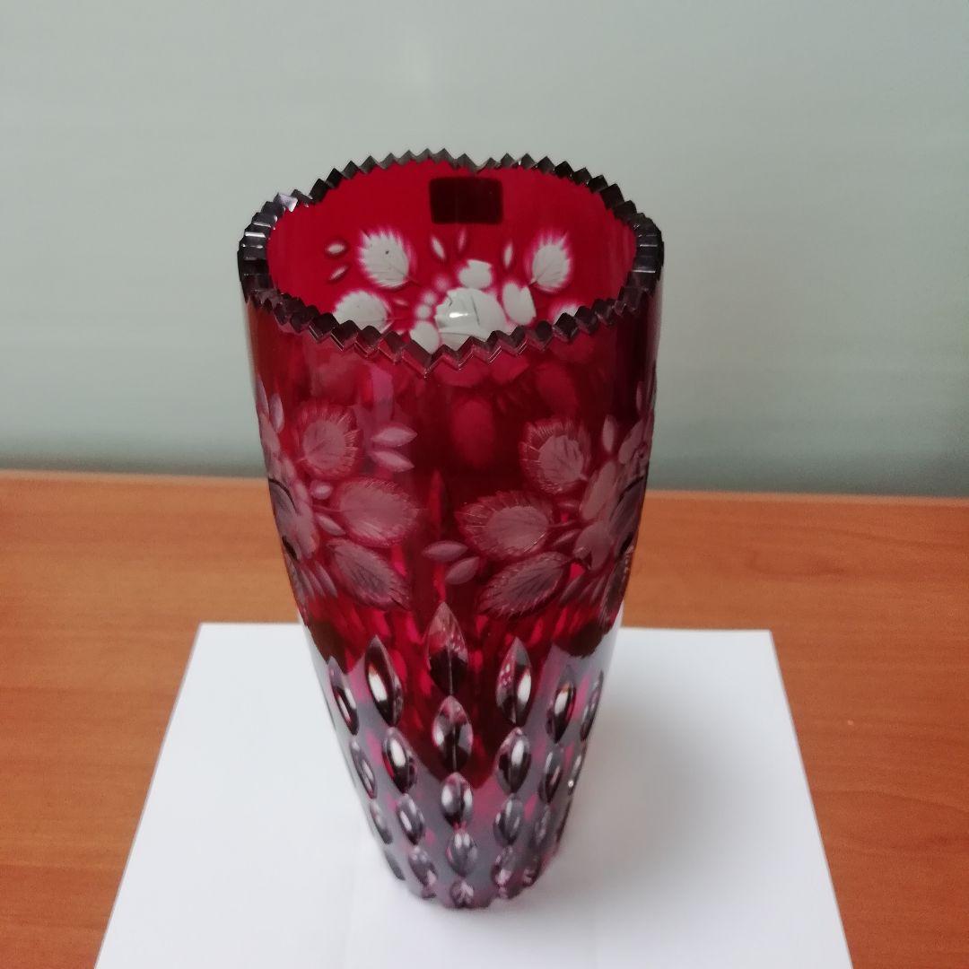 ラウジッツァー　クリスタル　花瓶