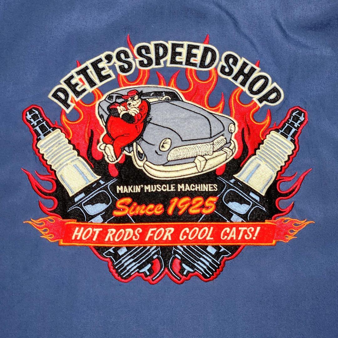 DISNEY ディズニー ヴィンテージ ボーリングシャツ PETE ピート 刺繍