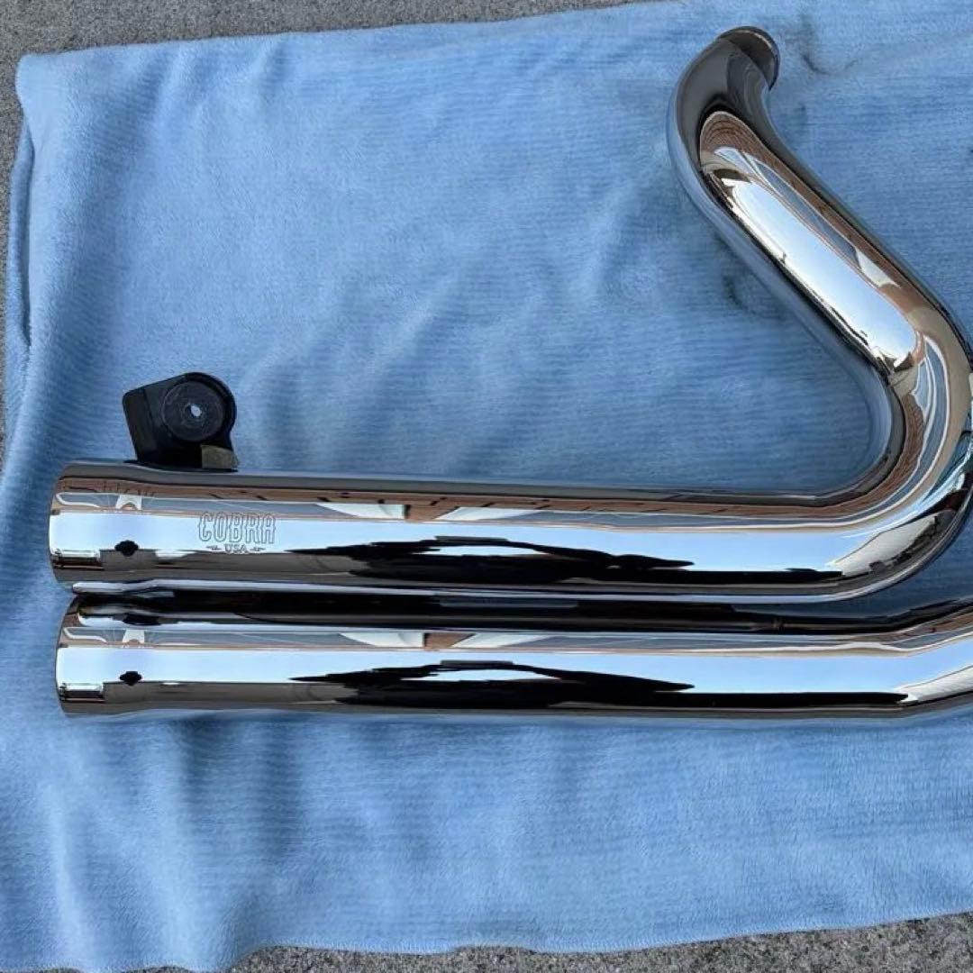 COBRA スピードスター909 フルエキ マフラー　ハーレー 鼓動バッフル付き