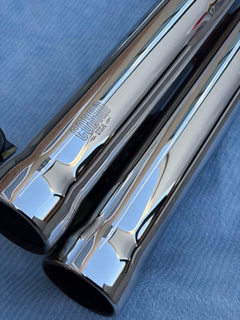 COBRA スピードスター909 フルエキ マフラー　ハーレー 鼓動バッフル付き