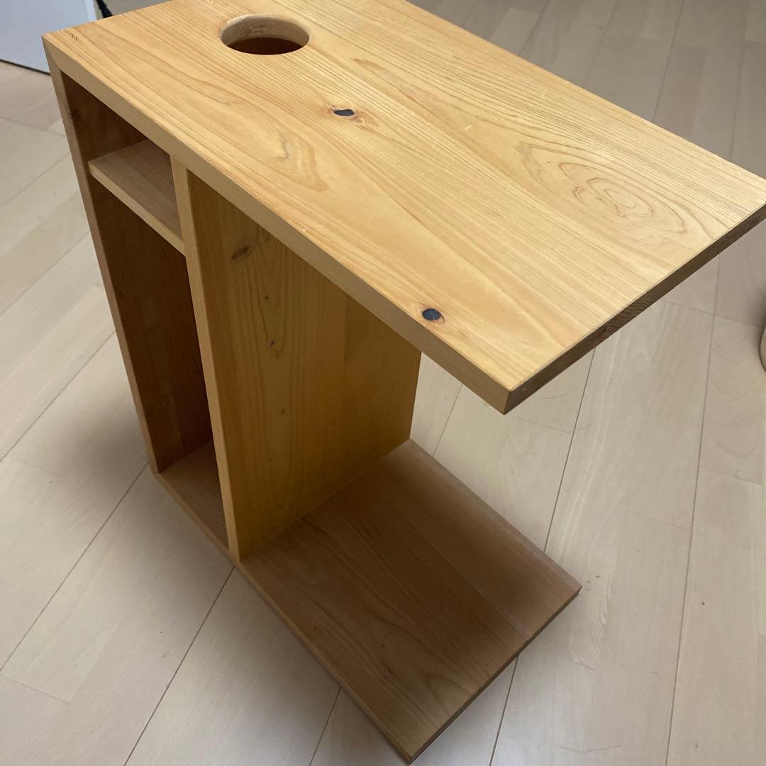 キシル　木製サイドテーブル