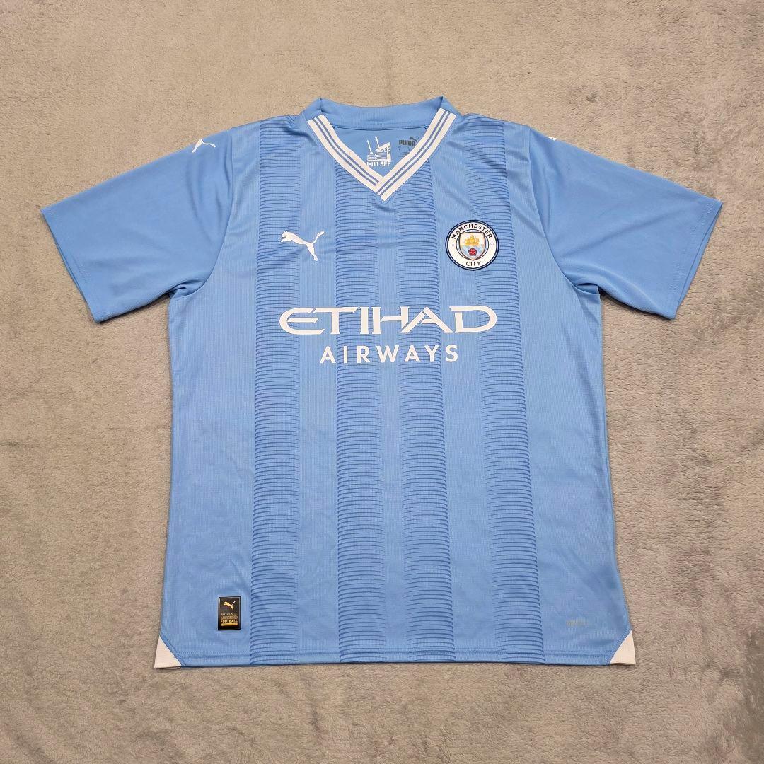 プーマ　ブラックアイパッチ　マンチェスターシティ　ハーランド　ユニフォーム　L