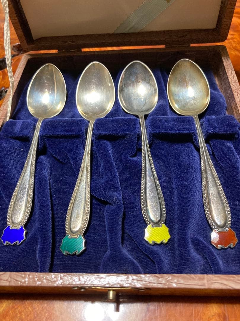 京都　寺内　スプーン　シルバー950