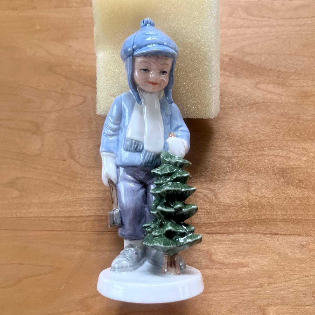 【希少・美品】ロイヤルコペンハーゲン　子供 クリスマス　陶器 置物