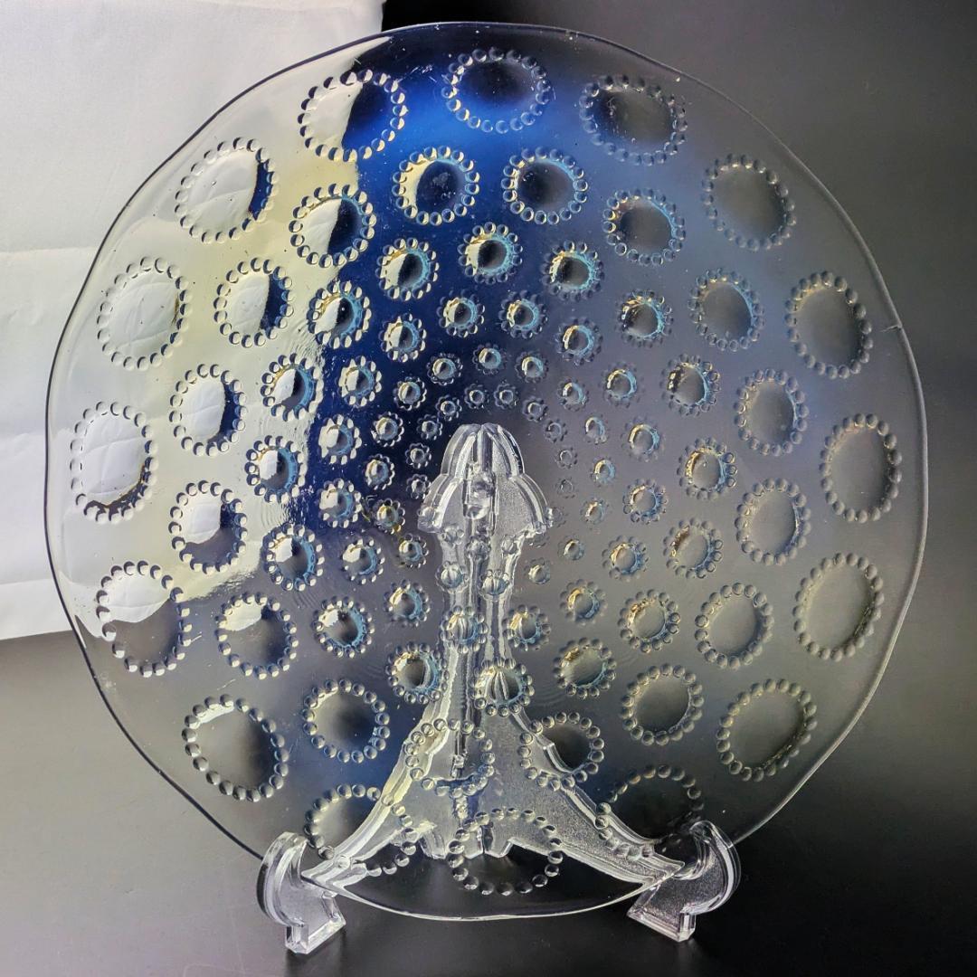 ルネ・ラリック アスター オパルセント大皿 27cm 1935頃 マルシャック