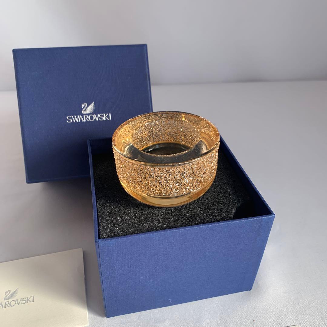 Swarovski ゴールド 正規品 ゴージャスキャンドルホルダー
