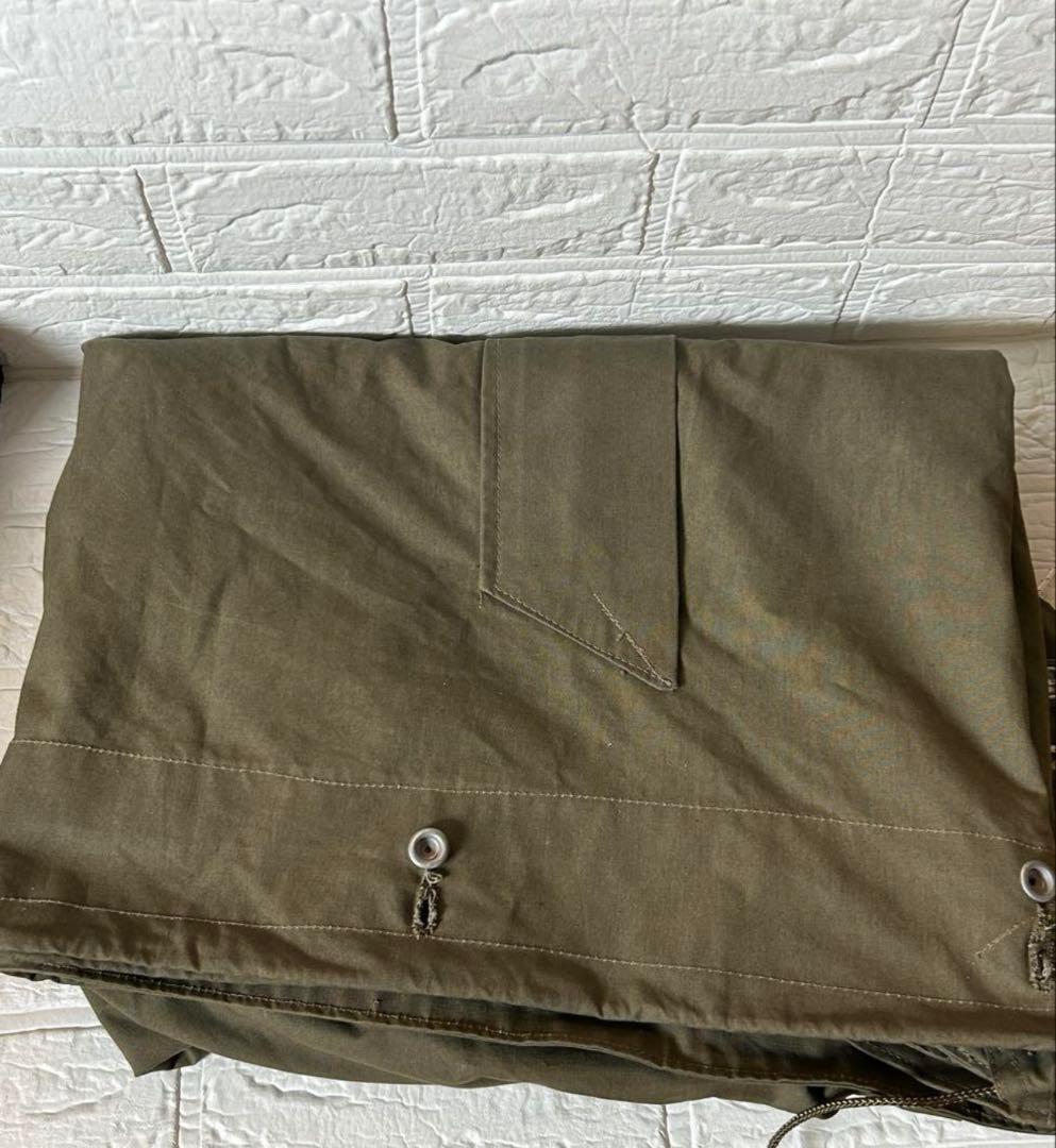 西ドイツ　パップテント　軍幕　シェルターハーフ　2枚セット　ODカラー