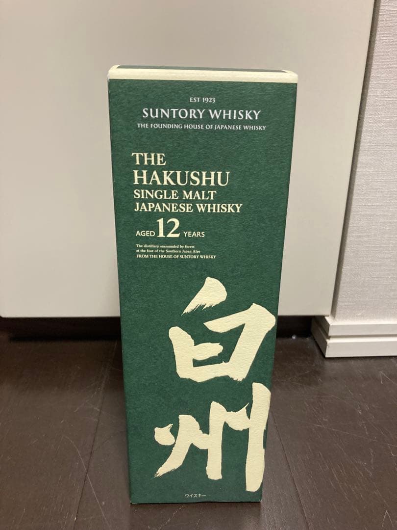 サントリー 白州 12年 カートン付 ウイスキー 2026年1月購入
