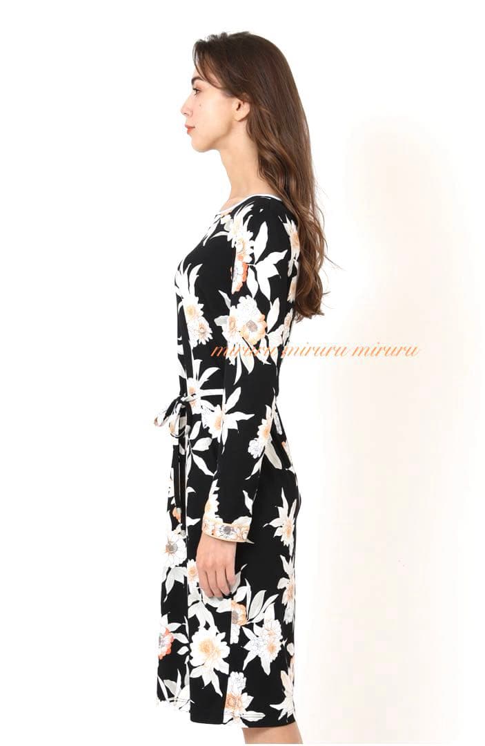 ★未使用級★タグ付★2024/LEONARD ★インポートワンピース　42 黒