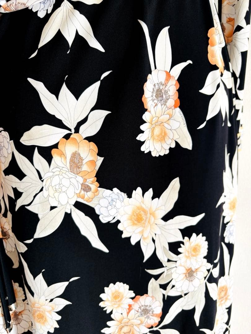 ★未使用級★タグ付★2024/LEONARD ★インポートワンピース　42 黒