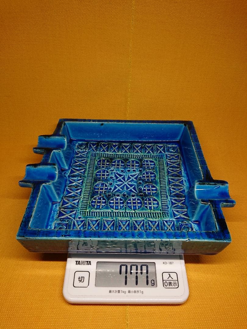 【美品】小物入れ　陶器　イタリア製　置物　インテリア　工芸品　美術品　A3364