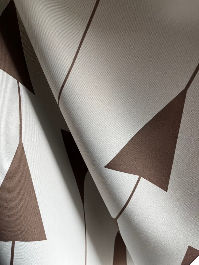 北欧デザイン カーテン 柄あり 1枚 プリーツ部分北欧タイプ