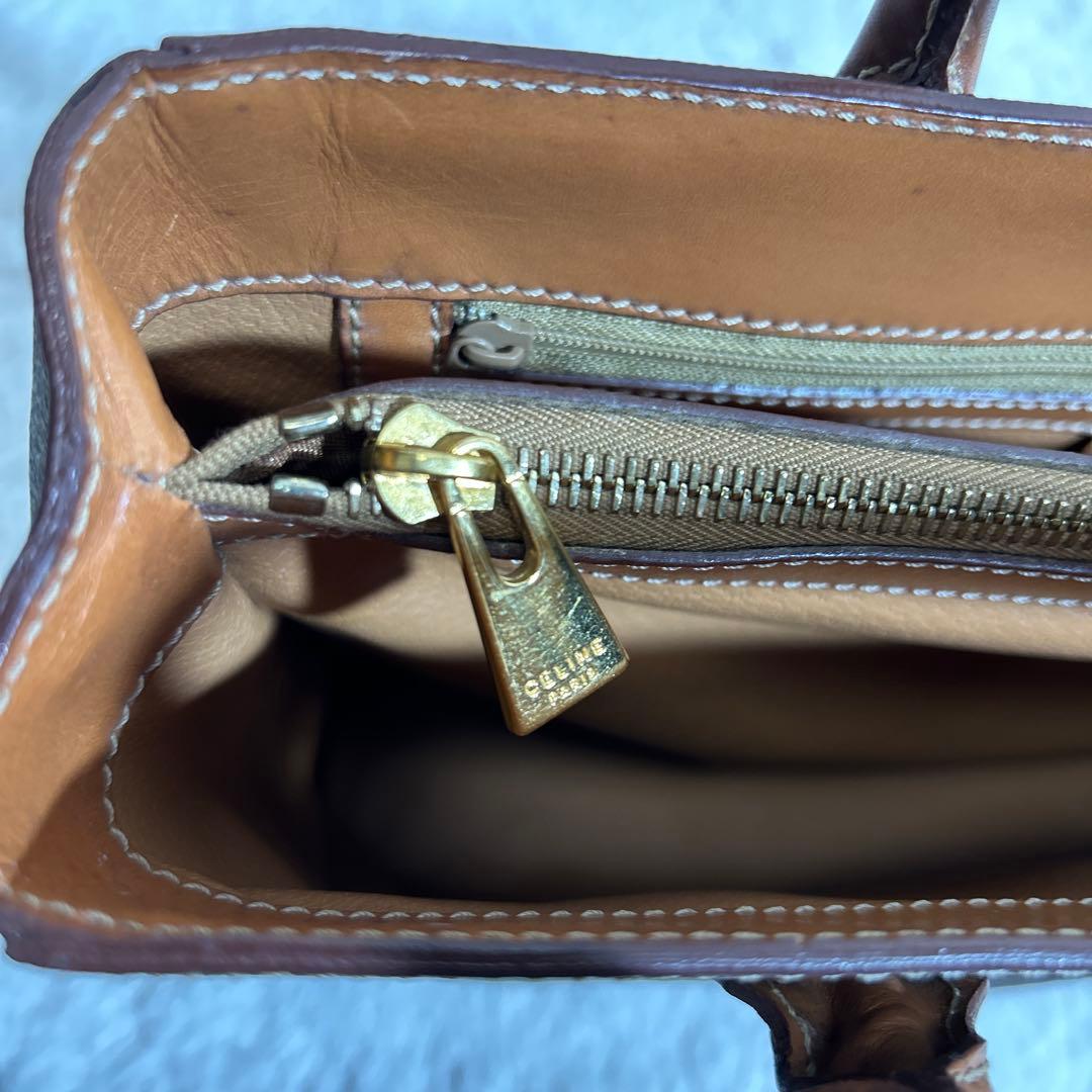 CELINE セリーヌ　レザー　トートバッグ　マカダム