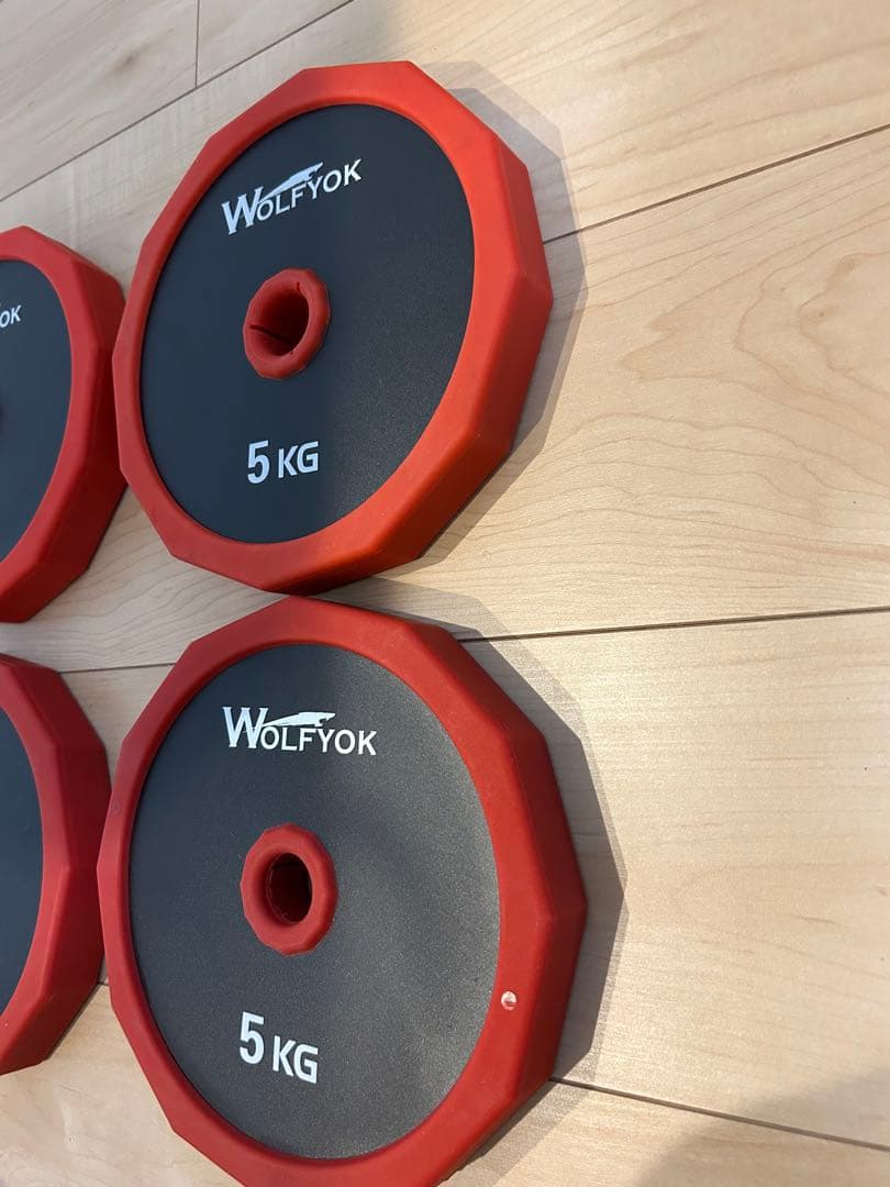 Wolfyokダンベルプレート 5kg×4枚セット