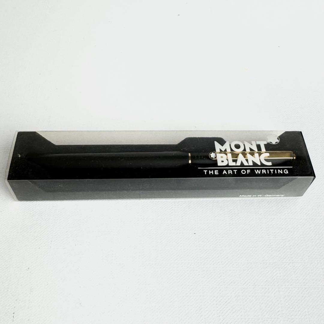 【新品未使用】　'80sモンブラン スリムライン万年筆　ペン先F（細字）　黒色