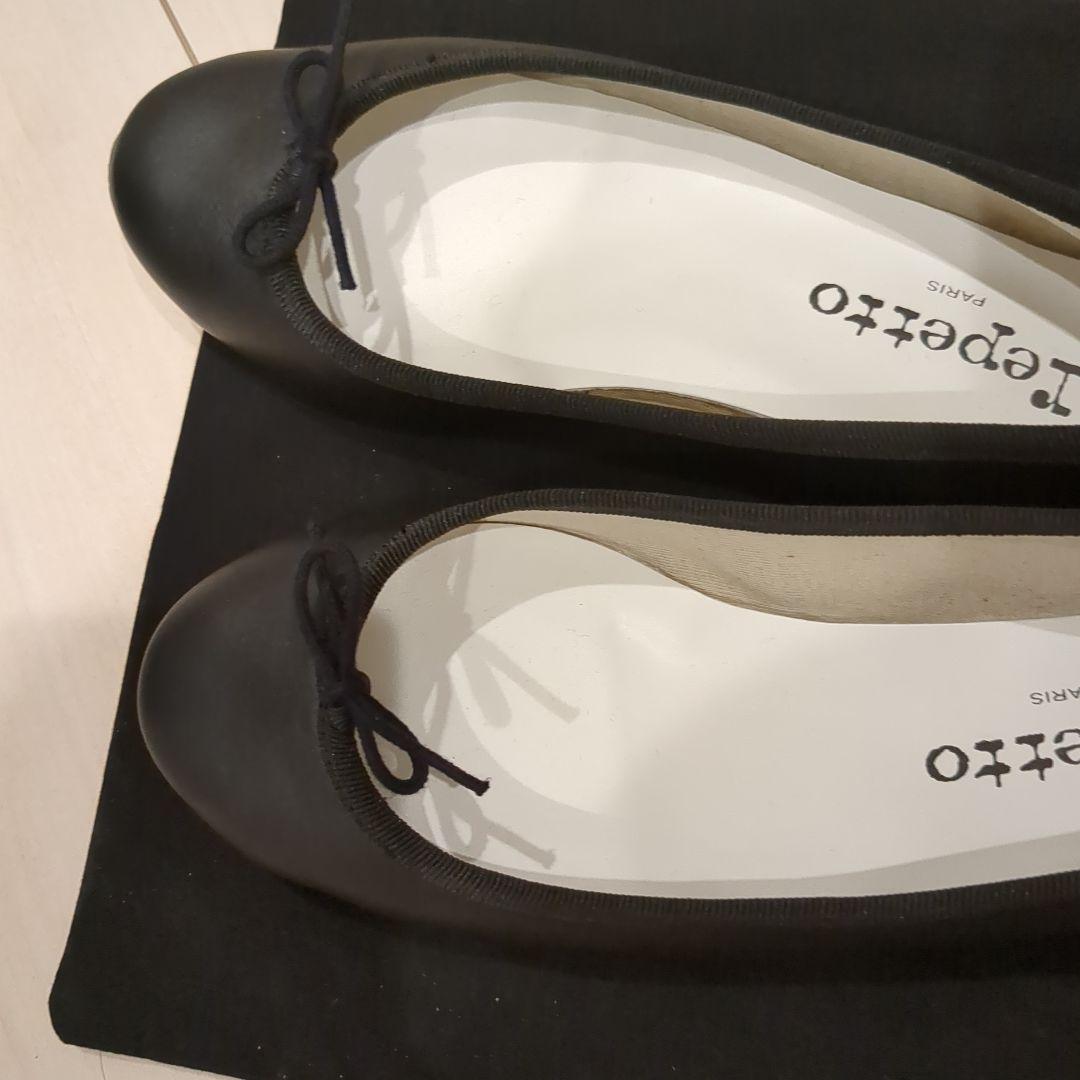 【美品】Repetto ブラック バレエシューズ　36 23cm