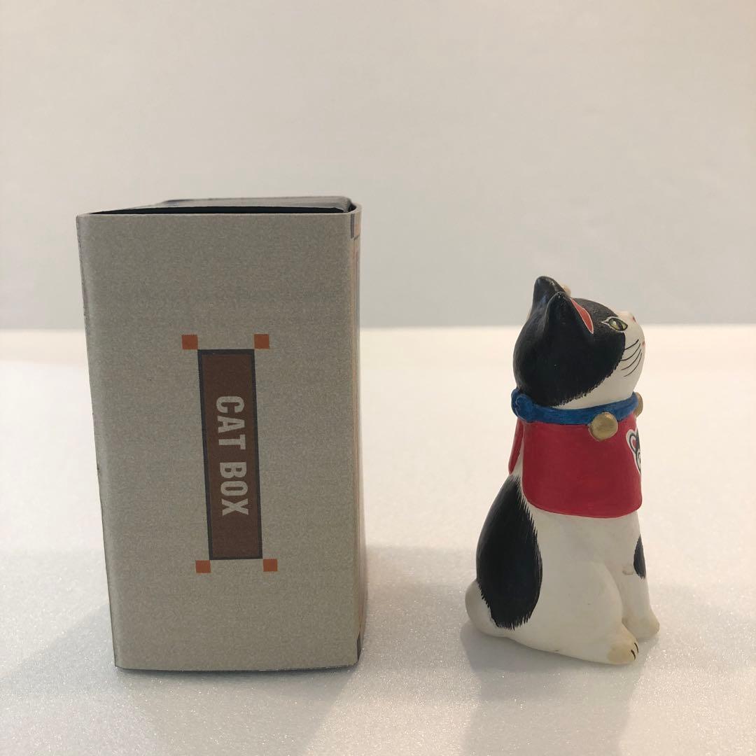 【新品】天野千恵美 招き猫 CATBOX 海猫堂 置物 犬張子 H7cm