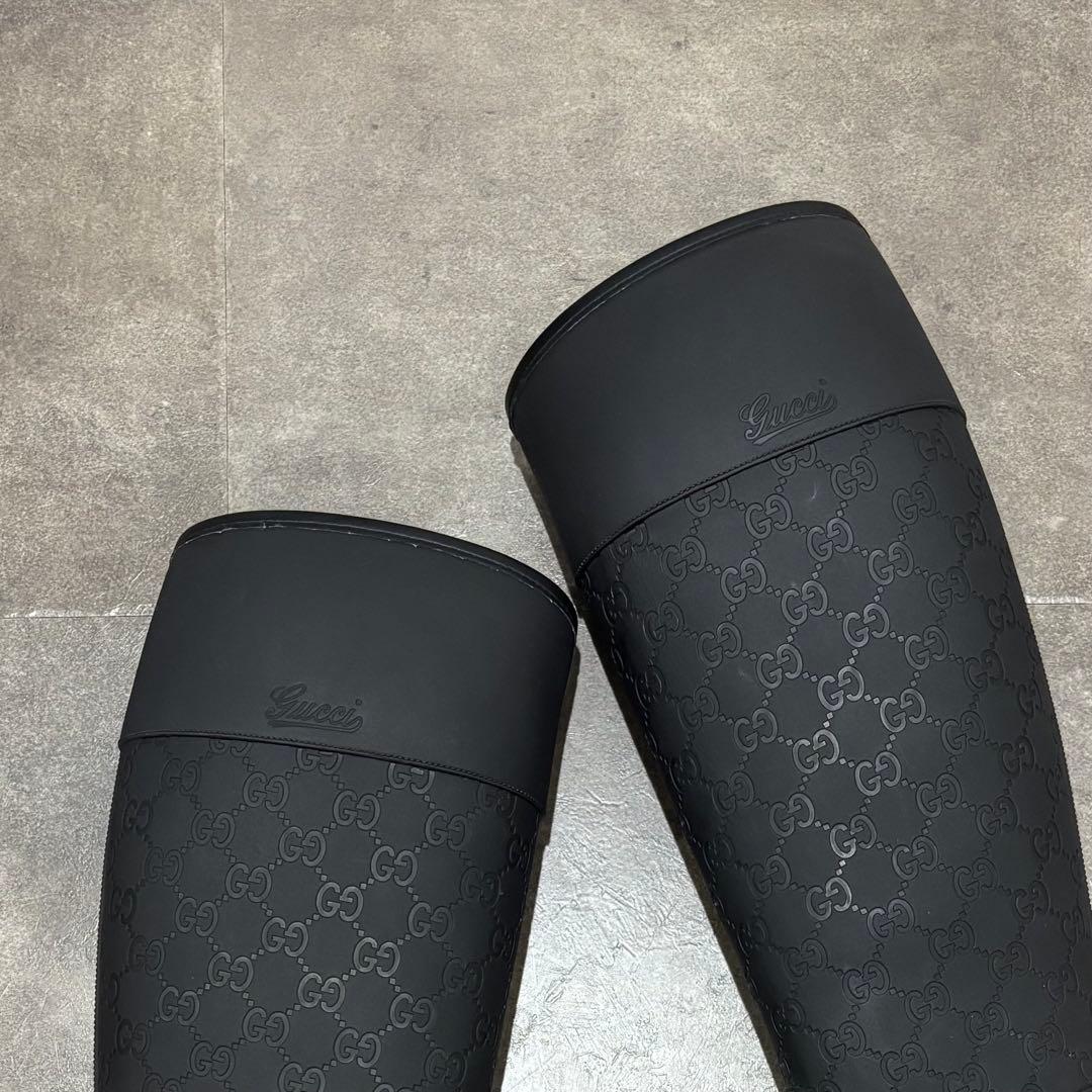 【美品！】GUCCI レインブーツ 長靴 24cm