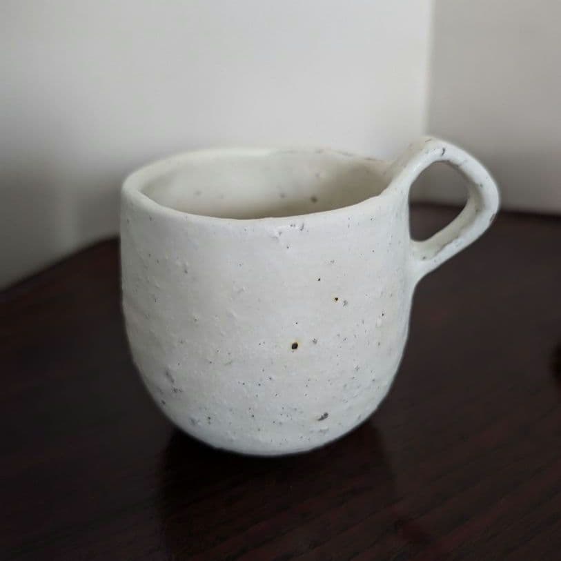 村上直子 パオ＆ユーポス うずらマグ shiromoegi