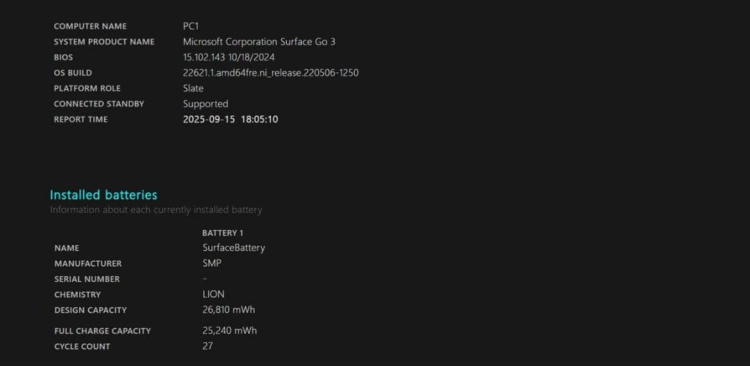 Microsoft Surface Go 3　　64G