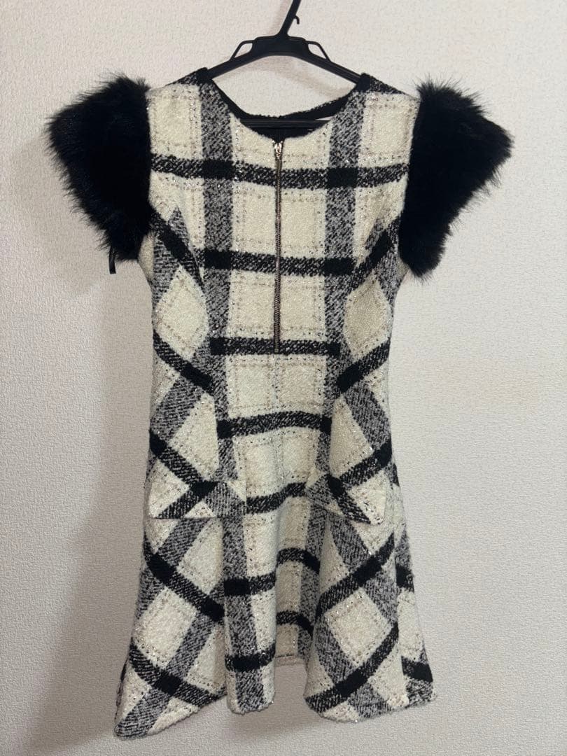 エムミーエメ M me eme メゾンツイードミニワンピース