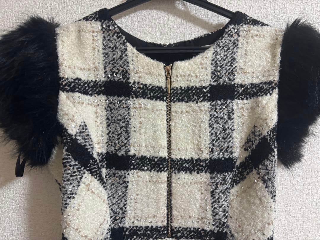 エムミーエメ M me eme メゾンツイードミニワンピース