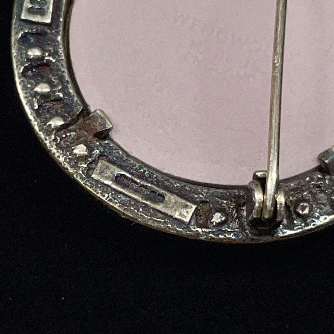 4451 ウェッジウッド ヴィンテージ シルバーブローチ ジャスパー Sv925