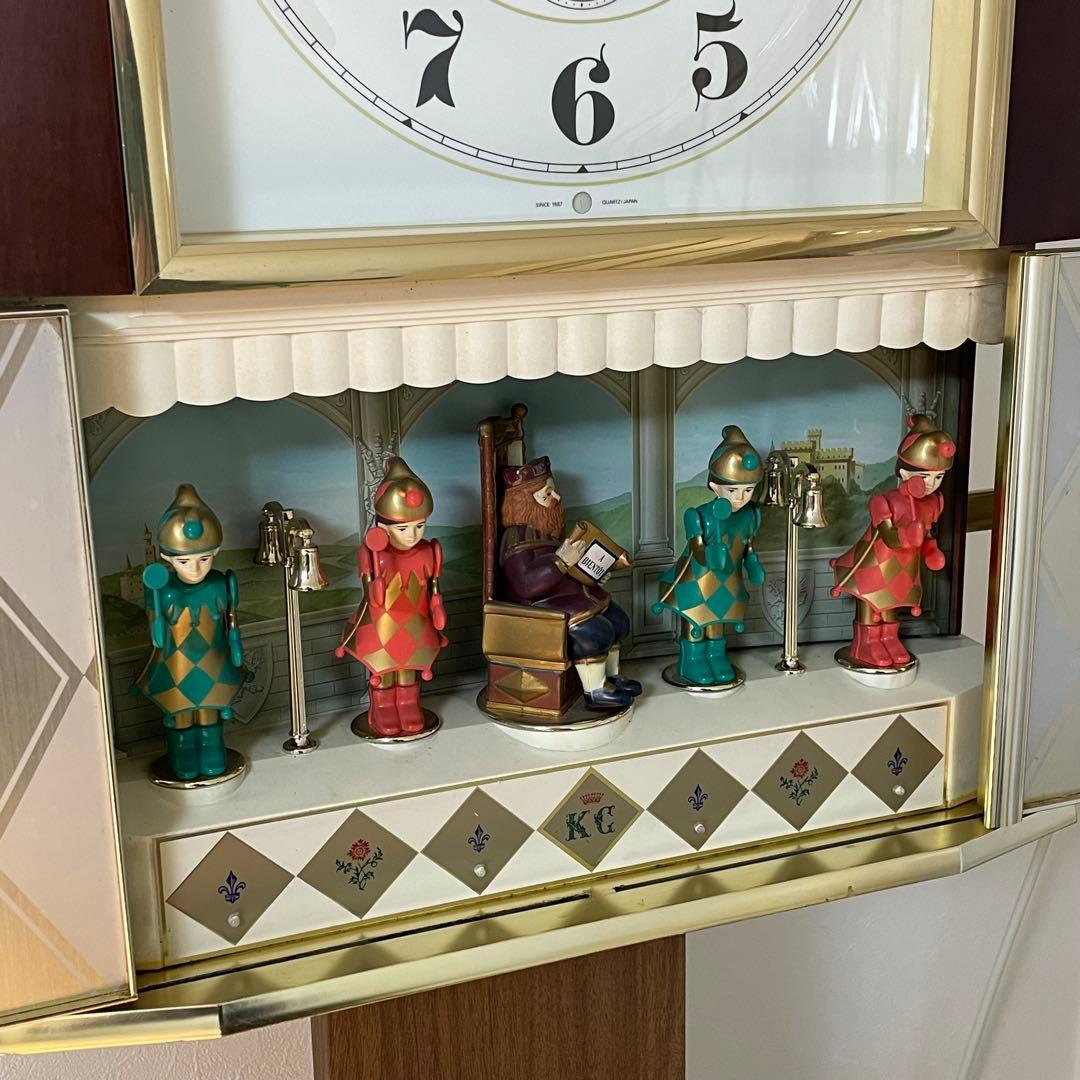 カ*ズ様 完動品 シチズン KARAKURI からくり時計 掛け時計