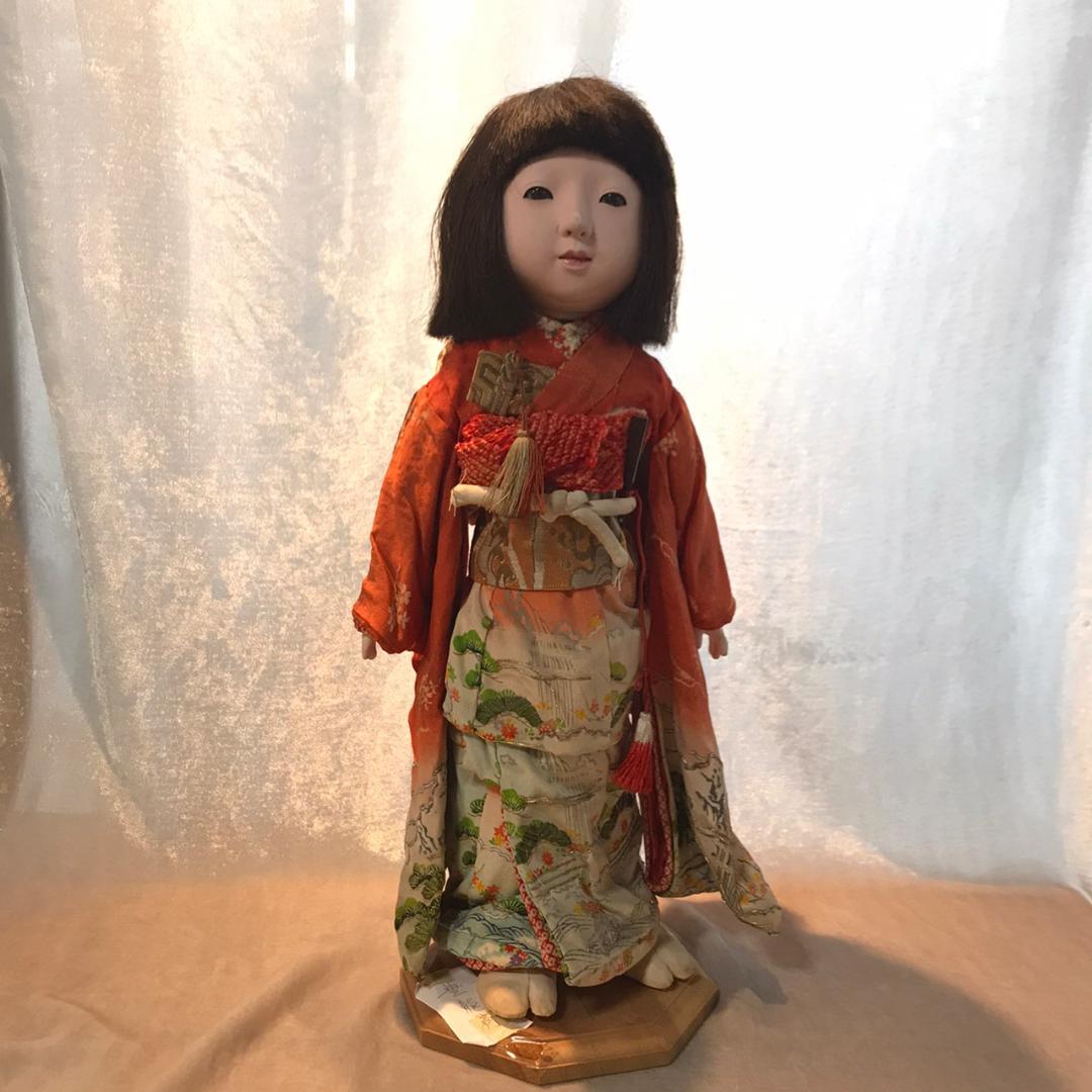 市松人形　女の子　豊龍斎　銘有