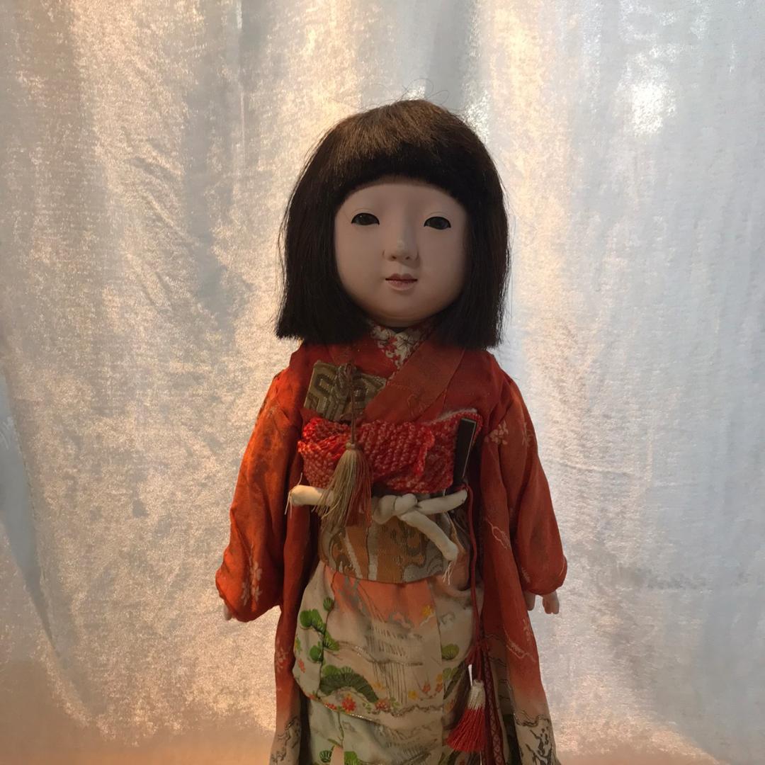 市松人形　女の子　豊龍斎　銘有