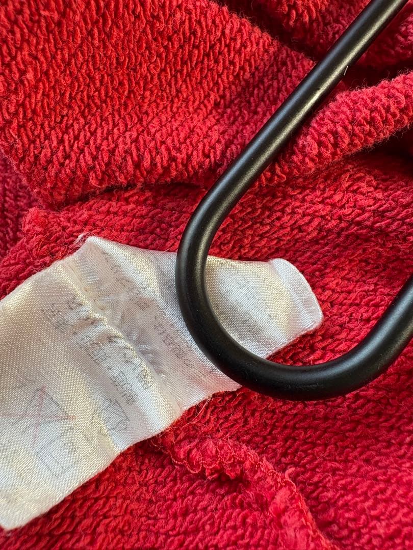 レアデザイン❤︎PINK HOUSEワッペン　チェック　ボタン赤スウェット　古着屋