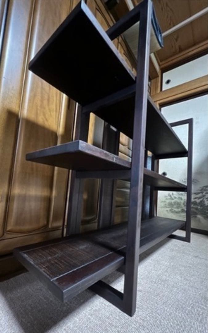 四方棚　未使用品（定価¥308,000）　博永家具の鋸目