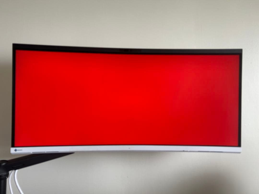 【超美品】EIZO ウルトラワイド モニター EV3450XC-WT　USB-c