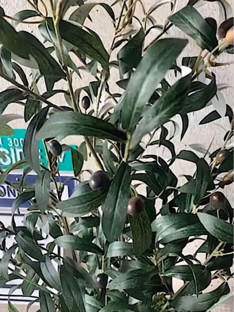 光触媒　人工観葉植物　ウォールグリーン　フェイクグリーン　オリーブ100