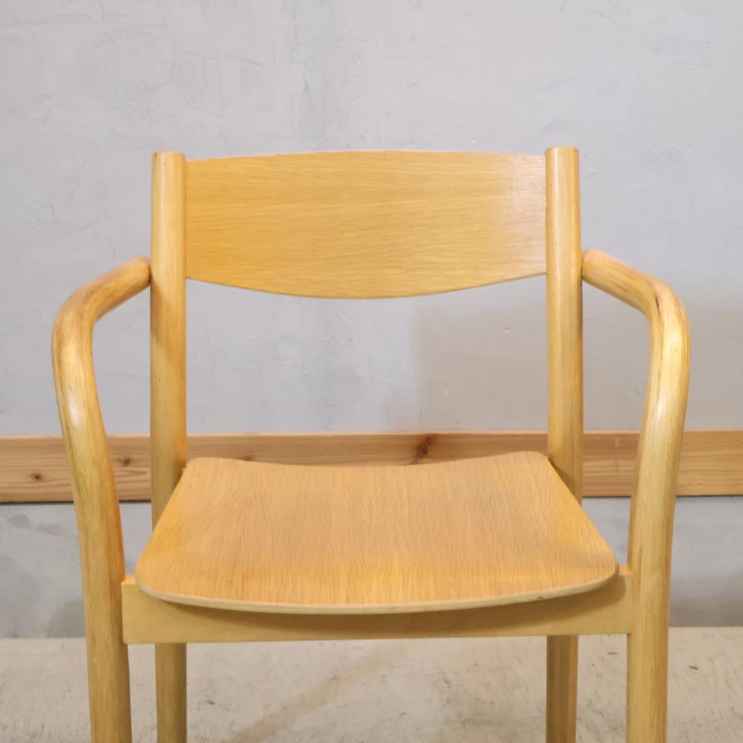 MUJI 無印良品 リアルファニチャー オーク材 ダイニングアームチェア 2脚