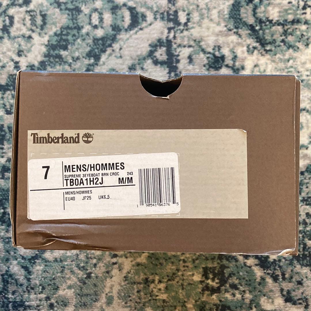 靴 Supreme Timberland 3-Eye Classic Lug US7