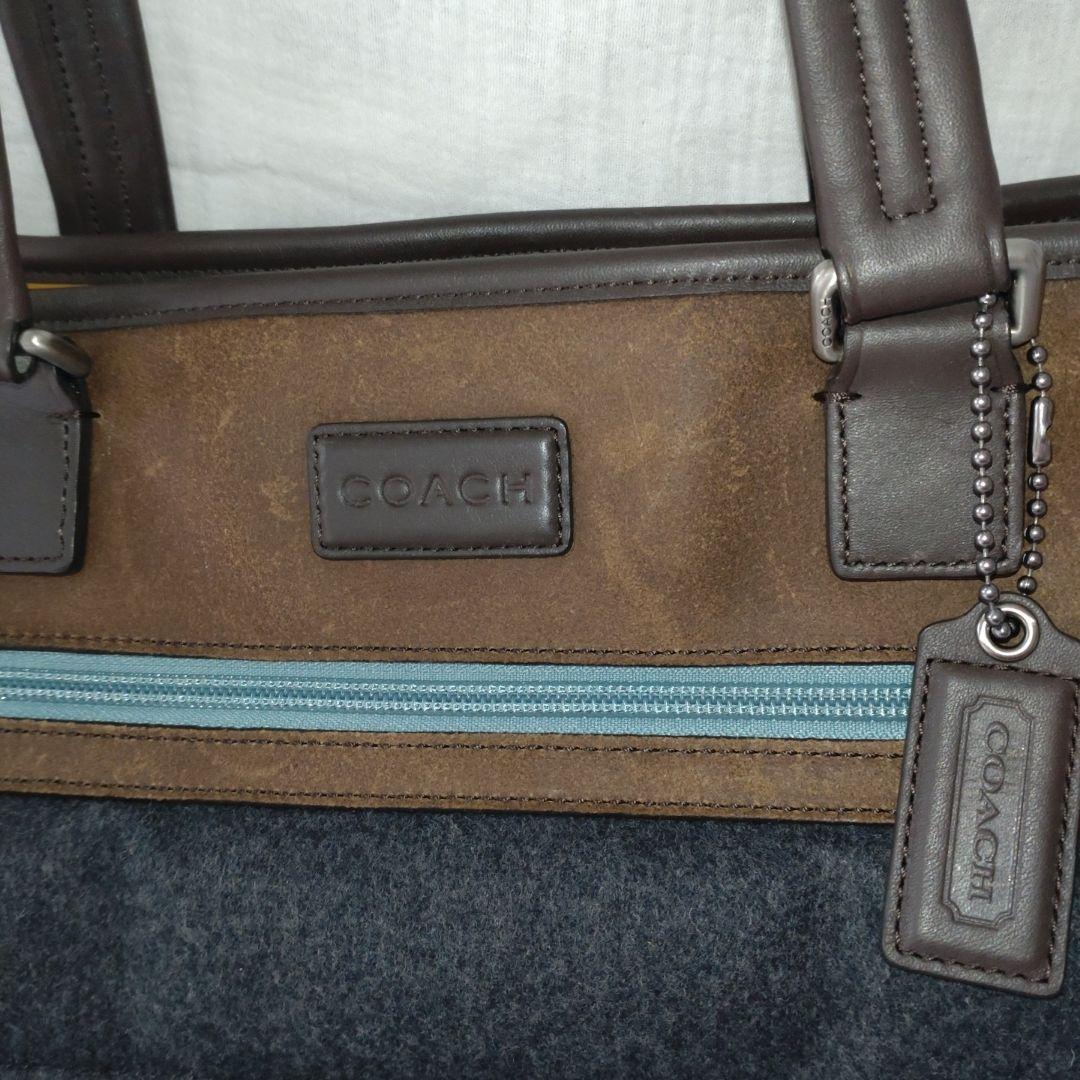 COACH コーチビジネスバッグ 大容量 付属品紛失の為お安くお譲り致します。