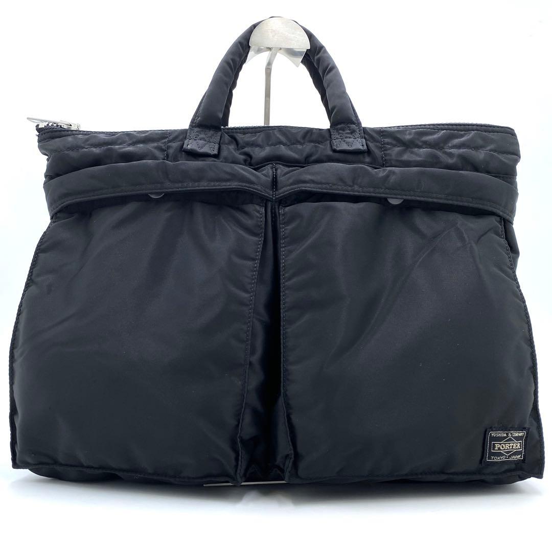 未使用級✨ポーター タンカー ヘルメットバッグ A4収納 ビジネス ハンドバッグ