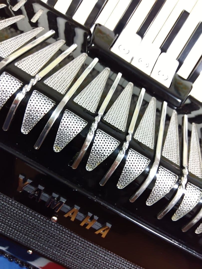 【即演奏可】YAMAHA YA-48アコーディオン独奏用高級モデル整備簡易調律済