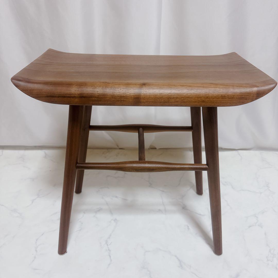 ✨美品✨スツールテーブル サイドテーブル 無垢材 ウォールナット 北欧