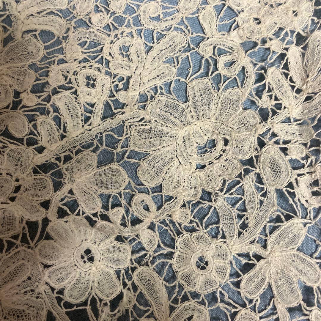 フランスアンティークレースの襟