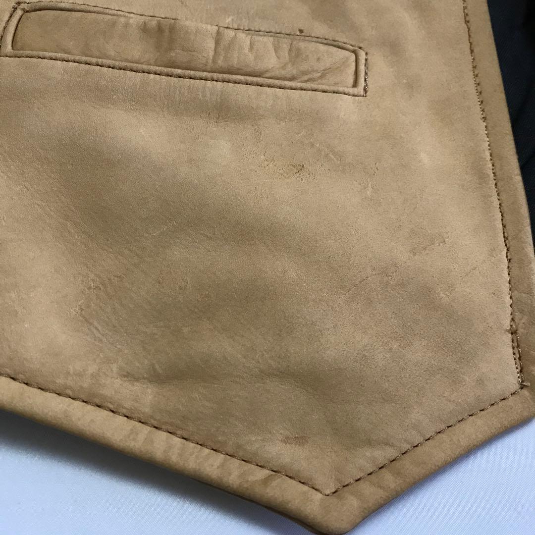 VANSON Leathers スウェードレザーベスト USA 製 タンカラー