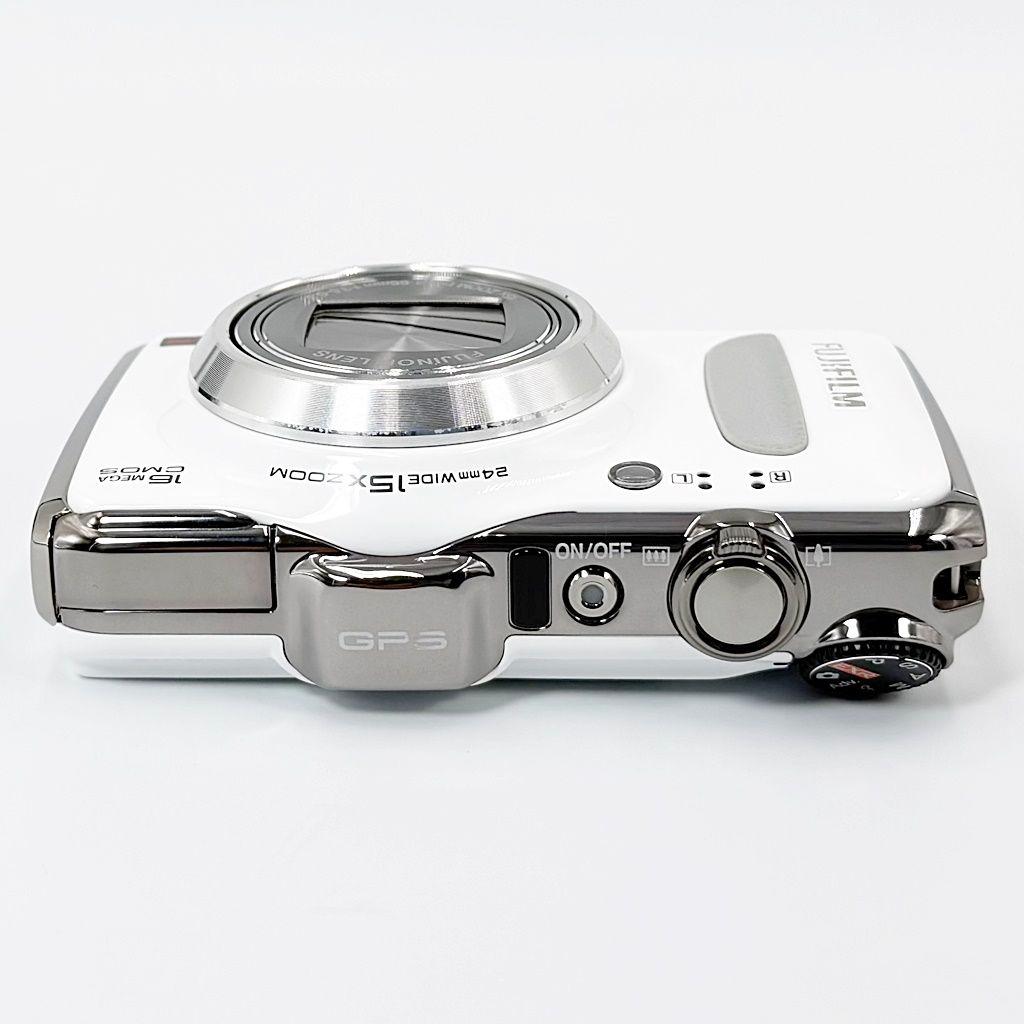 【美品】フジフイルム FinePix F550EXR ホワイト コンデジ カメラ