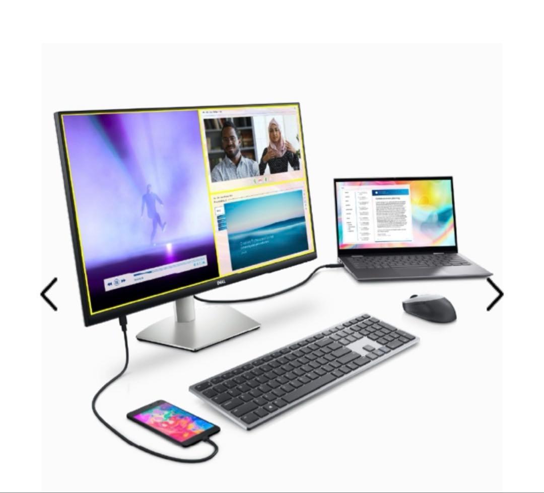 【美品】Dell S2722QC 27インチ4KモニターUSB Type-C