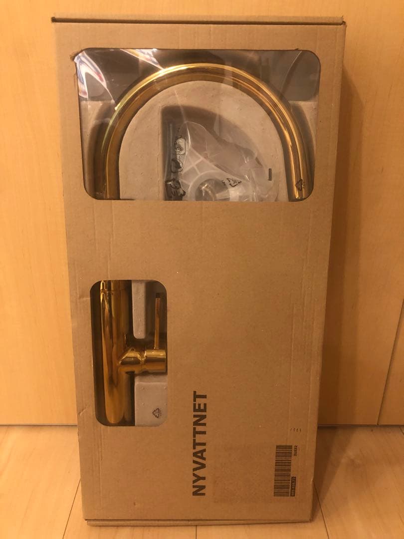 IKEA キッチン　混合水栓　ニーヴァトネット　新品未開封品　希少ゴールド　廃盤