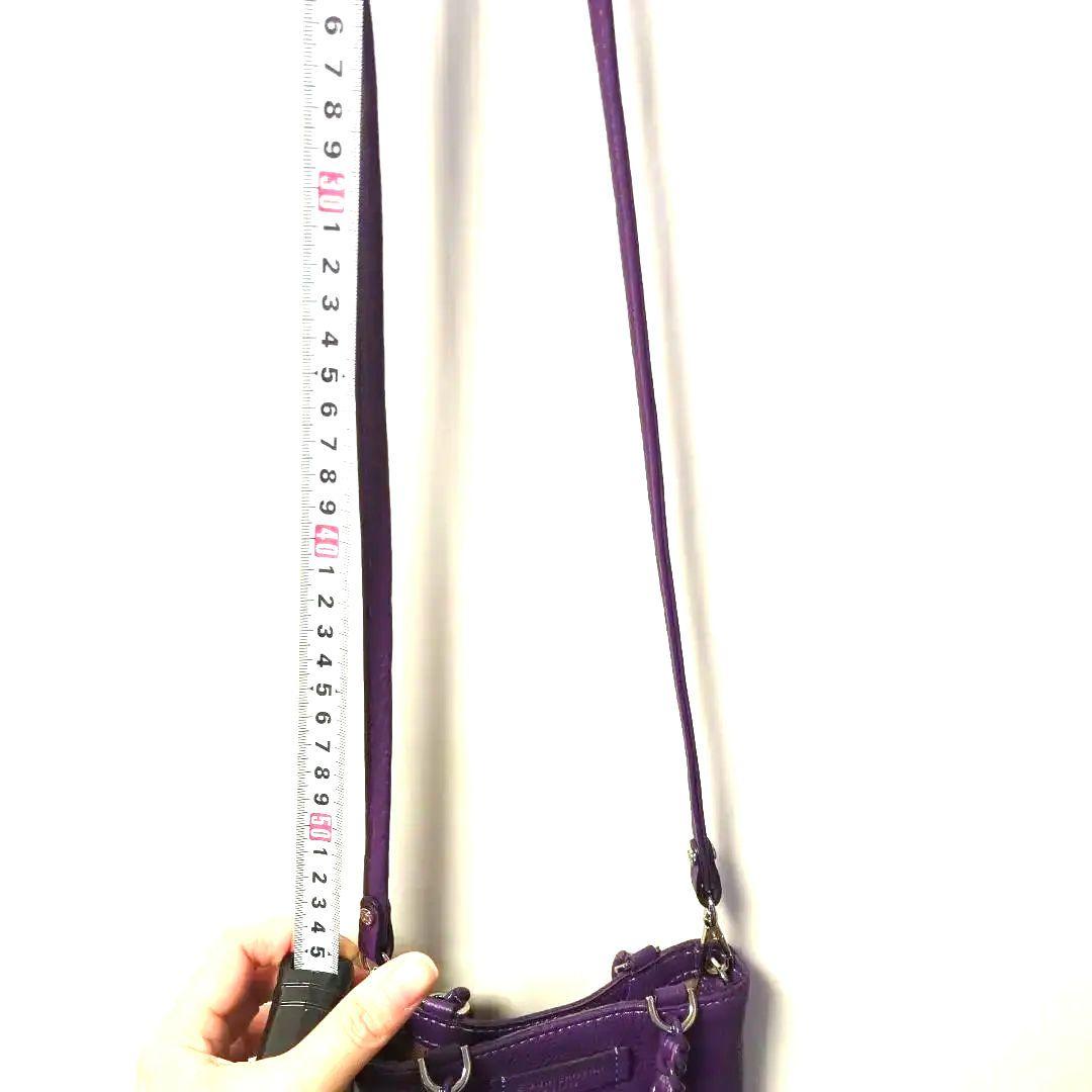 GIANNI CHIARINI パープル ショルダーバッグ（袋付き）